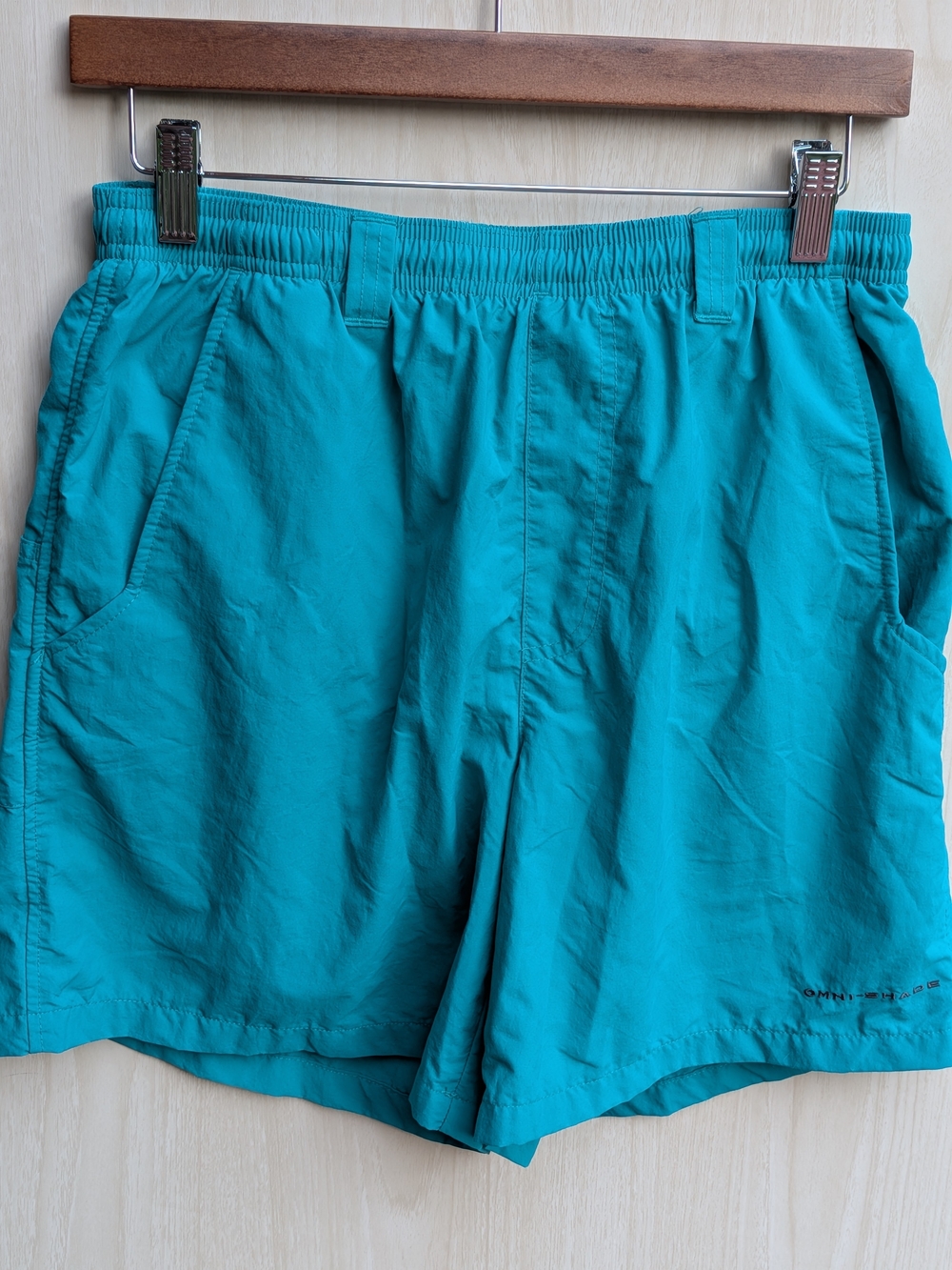 Gorpcore Turquoise Columbia PFG Fishing Swim Shorts Men’s S